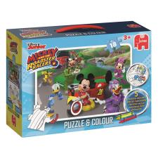 Mickey & Friends Roadster Racers 18pc Puzzle & Colour Jigsaw Puzzle